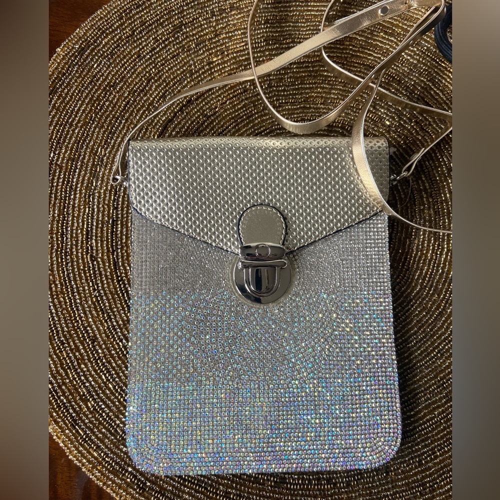 Crossbody small bag with rhinestones new